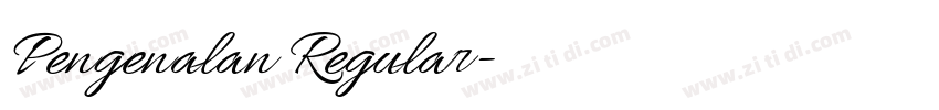 Pengenalan Regular字体转换 Pengenalan Regular字体转换